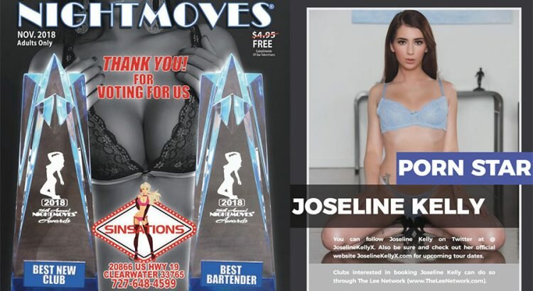 Joseline Kelly Featured in November issue of Nightmoves Magazine